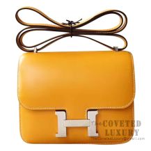 Hermes Mini Constance 18 Bag 1A Paille Tadelakt SHW