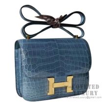 Hermes Lindy 30 Bag 9G Amethyste Matte Alligator SHW