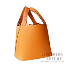 Hermes Picotin Lock 18 Bag I9 Apricot Clemence SHW