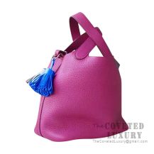 Hermes Picotin Lock 18 Bag L3 Rose Purple Clemence SHW