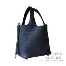 Hermes Picotin Lock 18 Bag 89 Noir Clemence GHW