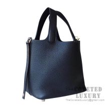 Hermes Picotin Lock 22 Bag 89 Noir Clemence GHW