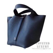 Hermes Picotin Lock 22 Bag 89 Noir Clemence SHW