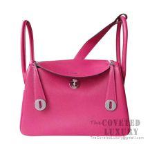 Hermes Lindy 26 Bag L3 Rose Purple Evercolor SHW