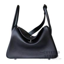 Hermes Lindy 26 Bag 89 Noir Evercolor SHW