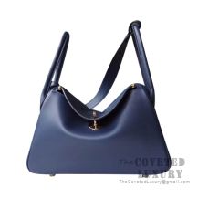 Hermes Lindy 26 Bag 2Z Bieu Nuit Swift SHW