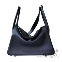 Hermes Lindy 26 Bag 89 Noir Swift SHW