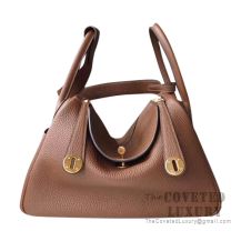 Hermes Lindy 26 Bag 4I Marron D'Inde Clemence GHW