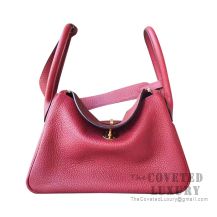 Hermes Lindy 26 Bag CC55 Rouge H Clemence GHW