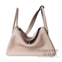 Hermes Lindy 26 Bag CC81 Gris Tourterelle Clemence SHW