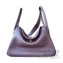 Hermes Lindy 26 Bag CC59 Raisin Clemence GHW