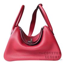 Hermes Lindy 26 Bag K1 Rouge Grenat Clemence SHW