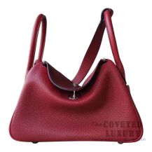 Hermes Lindy 26 Bag CC47 Chocolate Clemence GHW