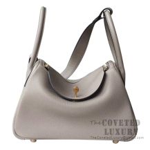 Hermes Lindy 26 Bag M8 Gris Asphalt Clemence GHW