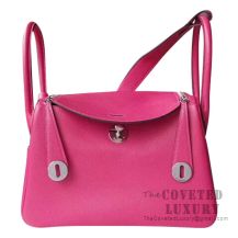 Hermes Lindy 30 Bag L3 Rose Purple Evercolor SHW