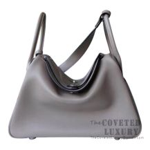 Hermes Lindy 30 Bag M8 Gris Asphalt Evercolor SHW