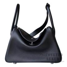 Hermes Lindy 30 Bag 89 Noir Evercolor SHW