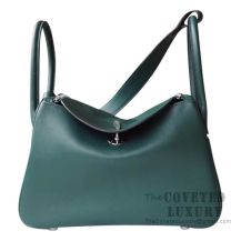 Hermes Lindy 30 Bag 2Q Vert Anglais Swift SHW