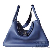 Hermes Lindy 30 Bag 2Z Bieu Nuit Swift SHW