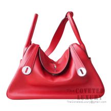 Hermes Lindy 30 Bag S5 Rouge Tomate Swift SHW