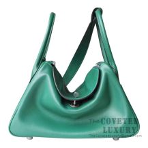 Hermes Lindy 30 Bag U4 Vert Vertigo Swift SHW