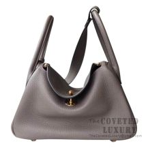 Hermes Lindy 30 Bag 8F Etain Clemence GHW