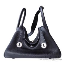 Hermes Lindy 30 Bag 89 Noir Clemence SHW