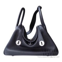 Hermes Lindy 30 Bag 89 Noir Clemence SHW