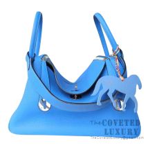 Hermes Lindy 30 Bag B3 Blue Zanzibar And Z6 Malachite Clemence SHW