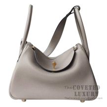 Hermes Lindy 30 Bag M8 Gris Asphalt Clemence GHW