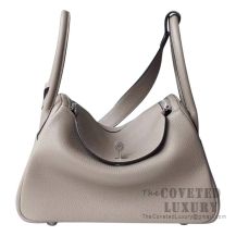 Hermes Lindy 30 Bag M8 Gris Asphalt Clemence SHW