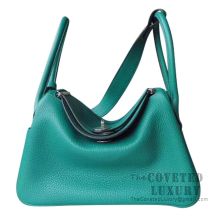 Hermes Lindy 30 Bag U4 Vert Vertigo Clemence SHW