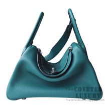 Hermes Lindy 30 Bag Z6 Malachite Clemence SHW