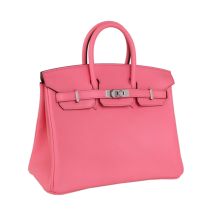 Hermes Birkin 25 Swift Leather Pink Palladium Hardware, front view