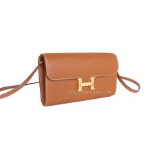 Hermes Kelly Classique To Go in Gold Epsom leather with Gold Hardware, front view