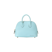 Hermes Bolide 18 Chevre Leather Bleu Zéphyr Gold Hardware Front View