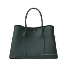 Hermes Garden Party 36 Negonda Leather Vert Mangrove Palladium Hardware Front View