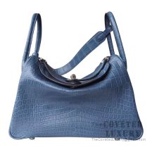 Hermes Mini Kelly I Bag N7 Blue Tempete Ostrich GHW