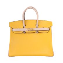 Hermes Birkin 25 in Trench Swift leather with Gold Hardware, front view