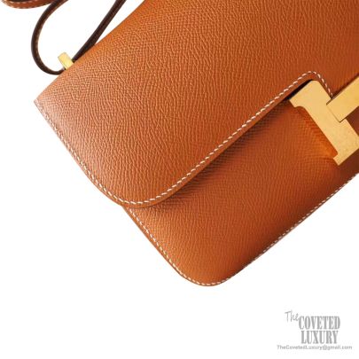 Hermes Constance Elan 25 Bag ck37 Gold Epsom GHW