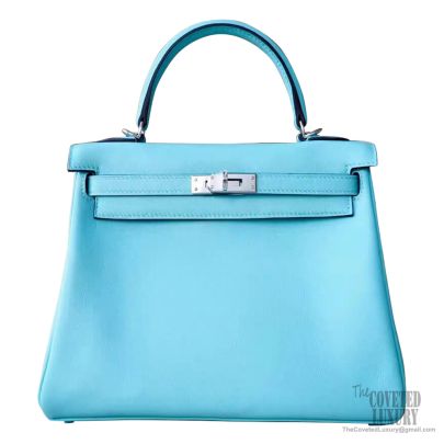 Hermes Swift Kelly 25 PHW Handbag