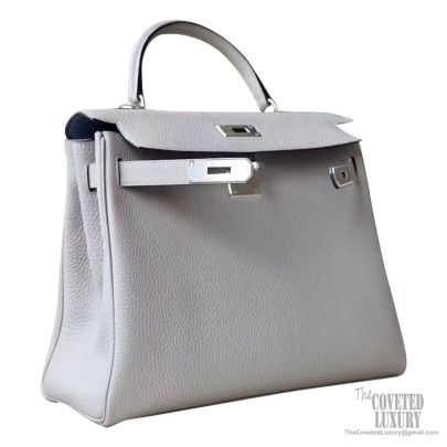 hermes kelly 25 gris mouette