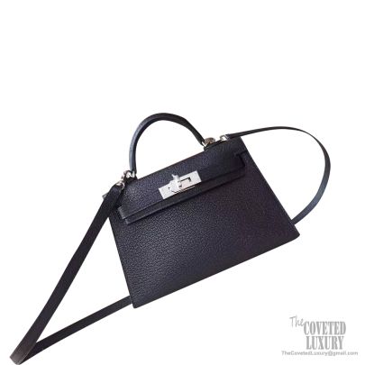 hermes mini kelly black