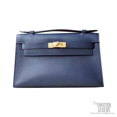 kelly pochette blue