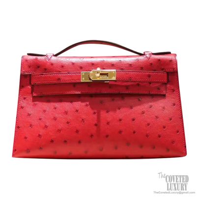 ostrich rouge vif