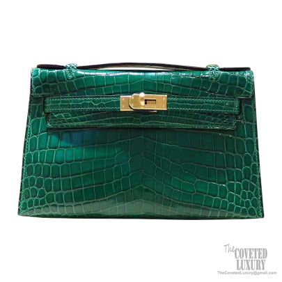 Kelly on sale pochette croc