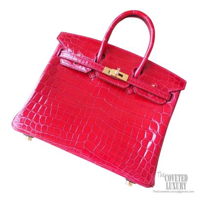 Hermes Birkin Bag Red Crocodile Leather | 3D model