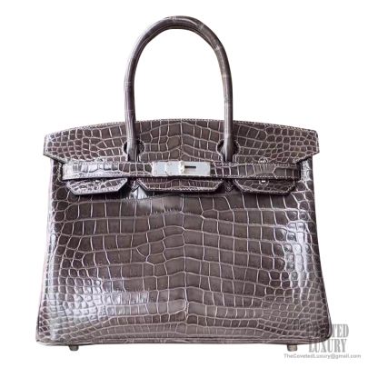 Hermes Graphite 'Birkin 35' Bag