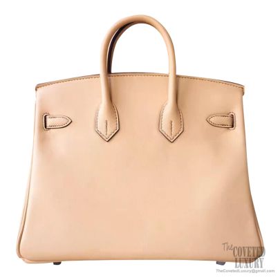 Hermes Birkin 25 Swift PHW Handbag