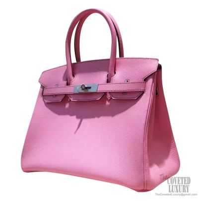 Hermes Birkin 30 Handbag 5p Pink Chevre Myzore PHW